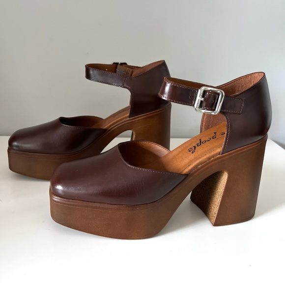 🆕FREE PEOPLE Gwen Platform Mary Janes-Size 8.5 - Picture 8 of 16